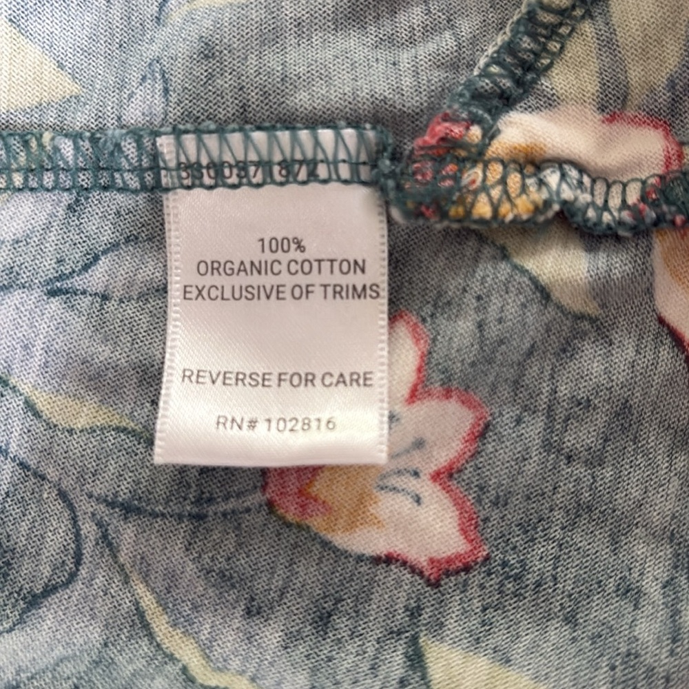 Garnet Hill Asian wrap Nightgown, size Large - Picture 4 of 4